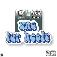  Ahs | Seasons Design Unc Stacked Bubble 3.25  Decal | Alumni Hall