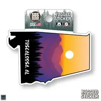  Ahs | Seasons Design Tuscaloosa State Sunset 3.25  Decal | Alumni Hall