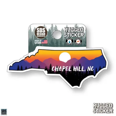  Ahs | Seasons Design Chapel Hill State Sunset 3.25  Decal | Alumni Hall