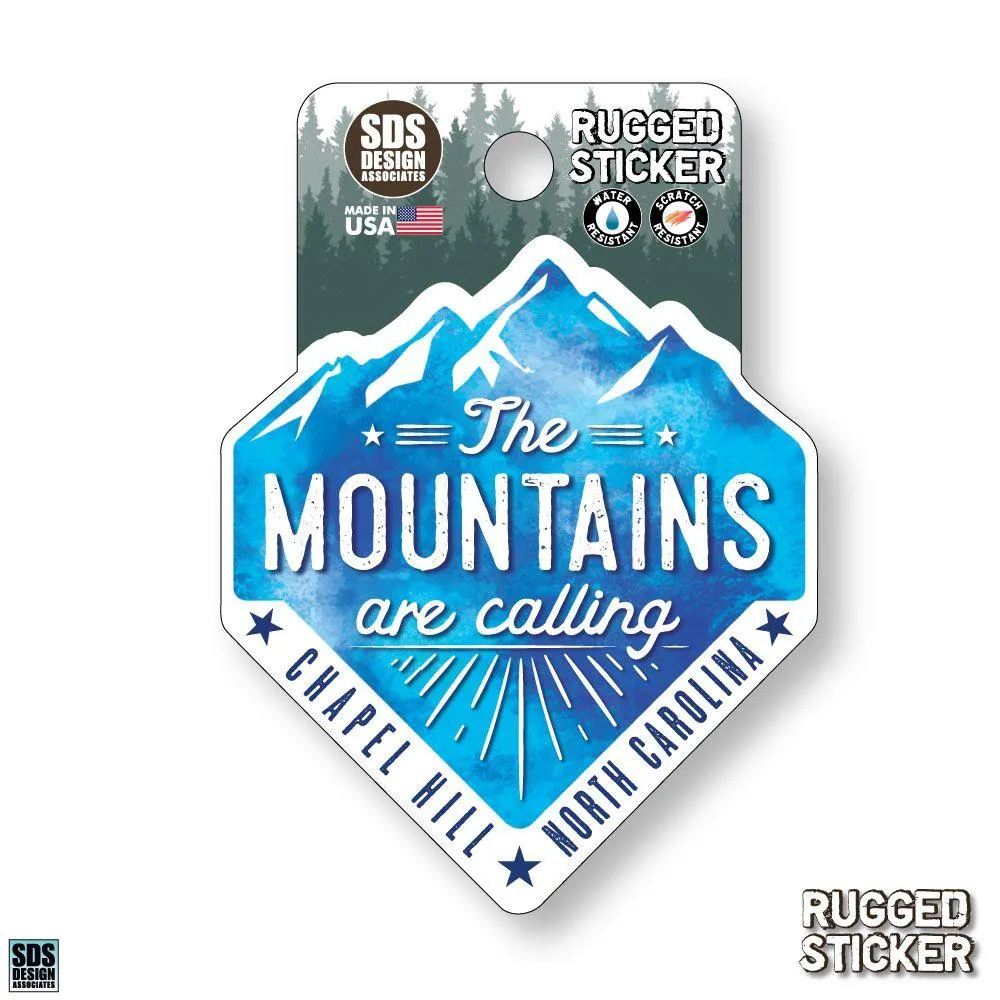  Ahs | Seasons Design Chapel Hill The Mountains Are Calling 3.25  Decal | Alumni Hall