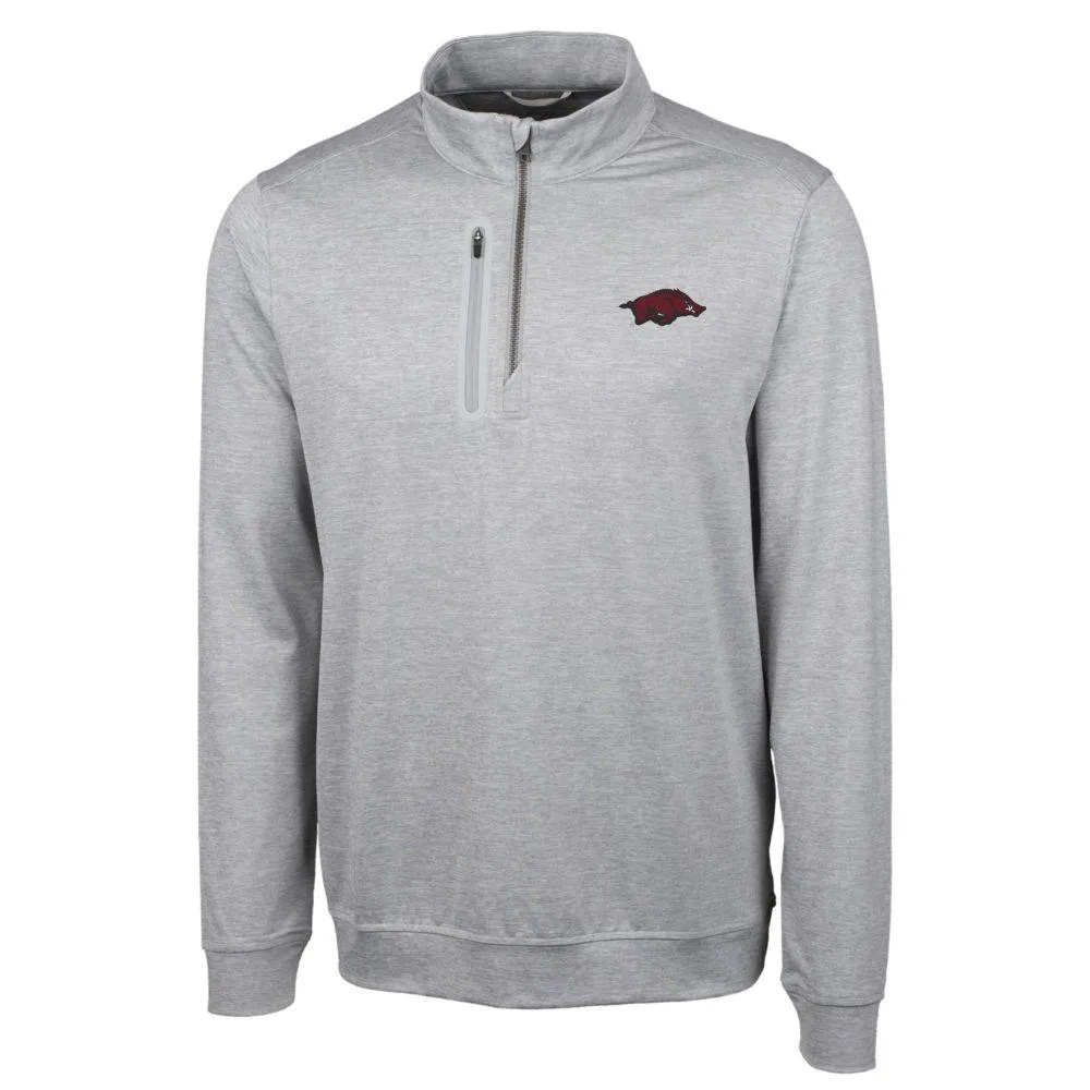 Razorbacks | Arkansas Cutter & Amp ; Buck Big Tall Stealth Half Zip Pullover Alumni Hall