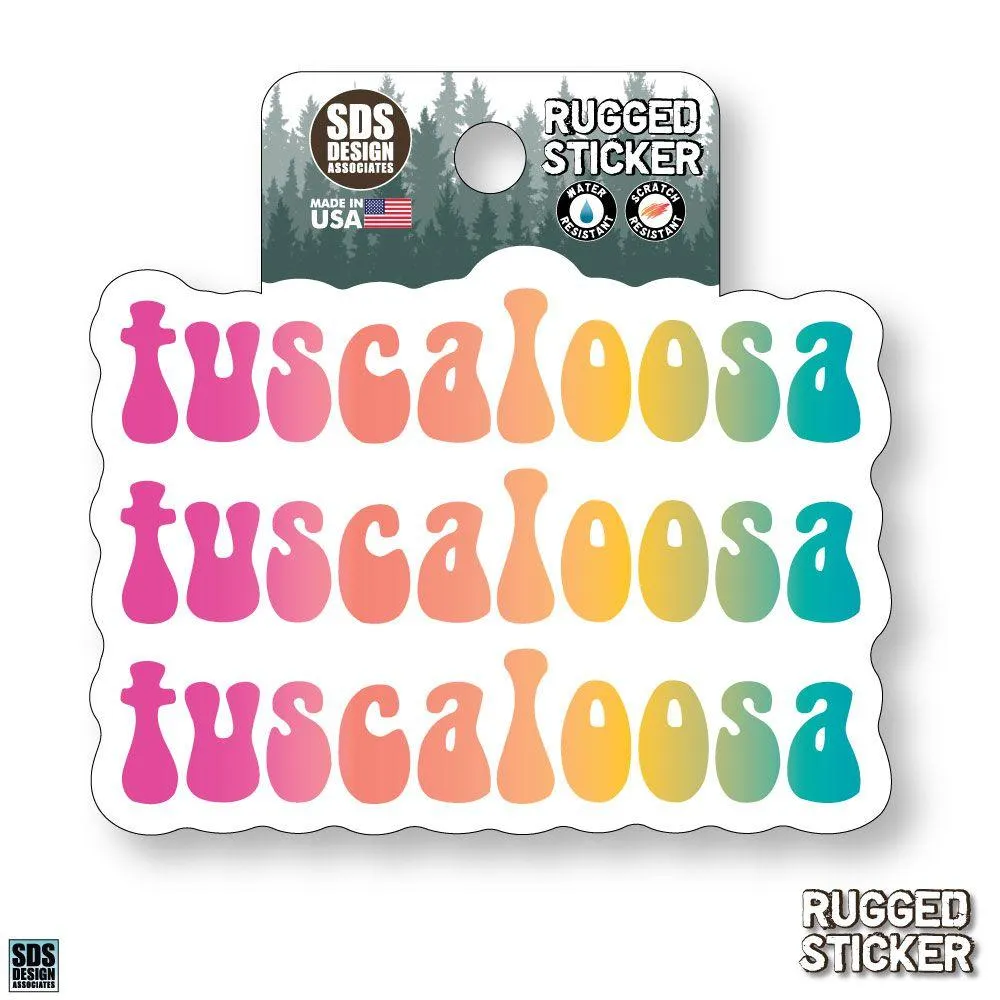  Ahs | Seasons Design Tuscaloosa Rainbow 3.25  Decal | Alumni Hall