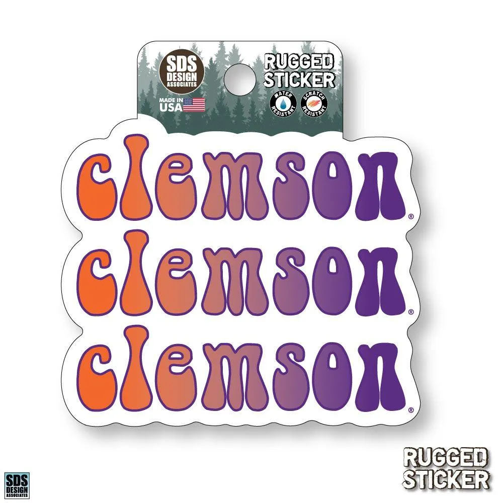 Seasons Design Clemson Retro Fade 3.25