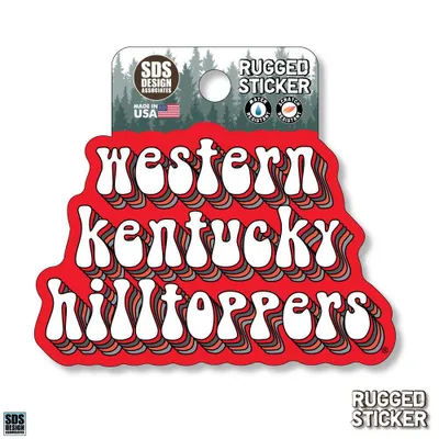  Ahs | Seasons Design Western Kentucky School Mascot 3.25  Decal | Alumni Hall