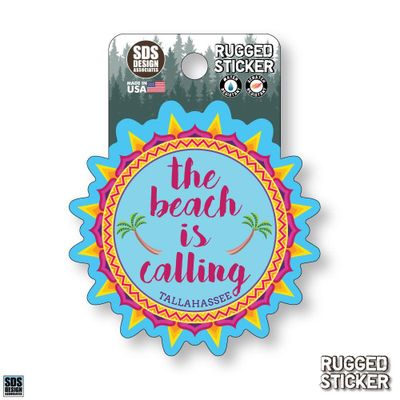  Ahs | Seasons Design Tallahassee The Beach Is Calling 3.25  Decal | Alumni Hall