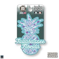  Ahs | Seasons Design Tallahassee Paisley Pineapple 3.25  Decal | Alumni Hall