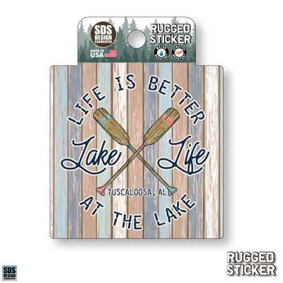  Ahs | Seasons Design Tuscaloosa Life Is Better At The Lake 3.25  Decal | Alumni Hall