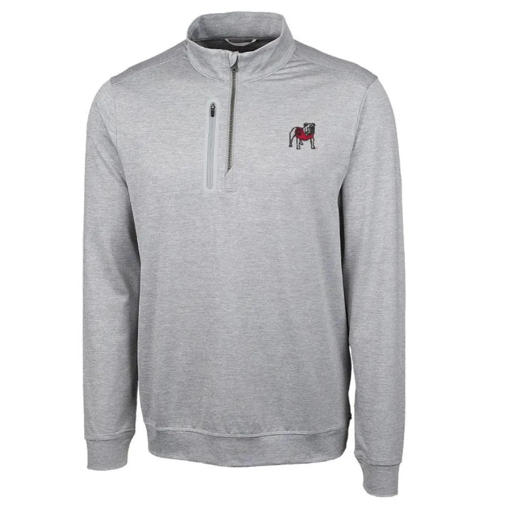 Dawgs | Georgia Cutter & Amp ; Buck Big Tall Stealth Half Zip Pullover Alumni Hall