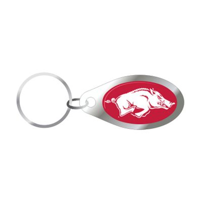 Arkansas Razorback Logo Keychain