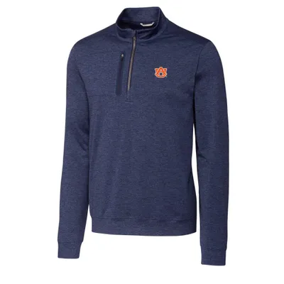 Auburn Cutter & Buck Big Tall Stealth Half Zip Pullover