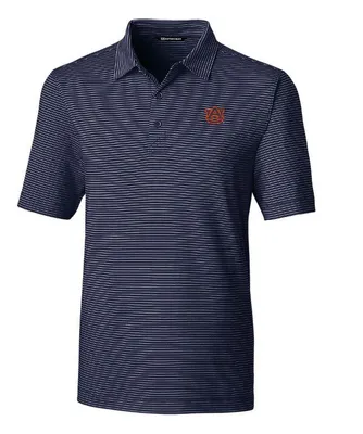 Auburn Cutter & Buck Big Tall Forge Pencil Stripe Polo