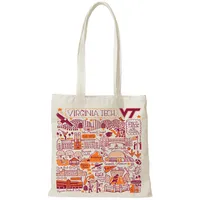  Hokies | Virginia Tech Julia Gash Slim Canvas Tote | Alumni Hall