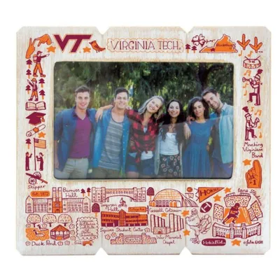  Hokies | Virginia Tech Julia Gash 4 X 6 Distressed Frame | Alumni Hall