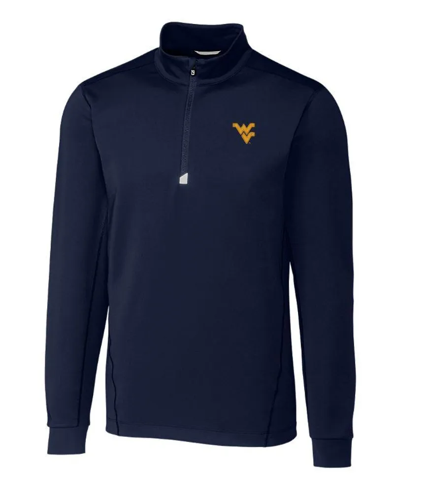 Wvu | West Virginia Cutter & Amp ; Buck Traverse Half Zip Pullover Alumni Hall