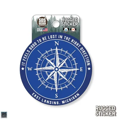  Ahs | Seasons Design Lansing Compass 3.25  Decal | Alumni Hall