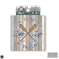  Ahs | Seasons Design Lansing Life Is Better At The Lake 3.25  Decal | Alumni Hall