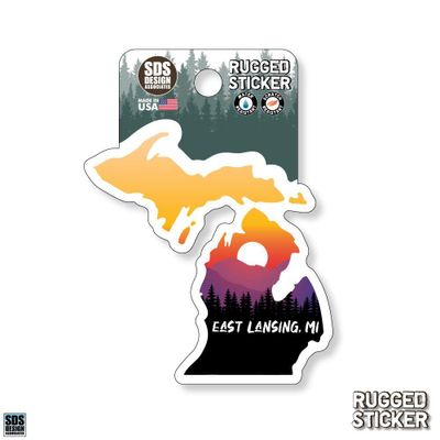  Ahs | Seasons Design Lansing State Sunset 3.25  Decal | Alumni Hall