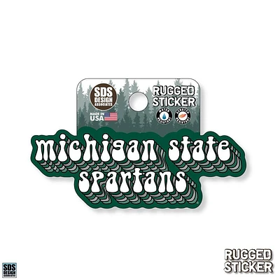 Michigan State Seasons Design Stacked Bubble 3.25