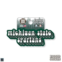 Michigan State Seasons Design Stacked Bubble 3.25
