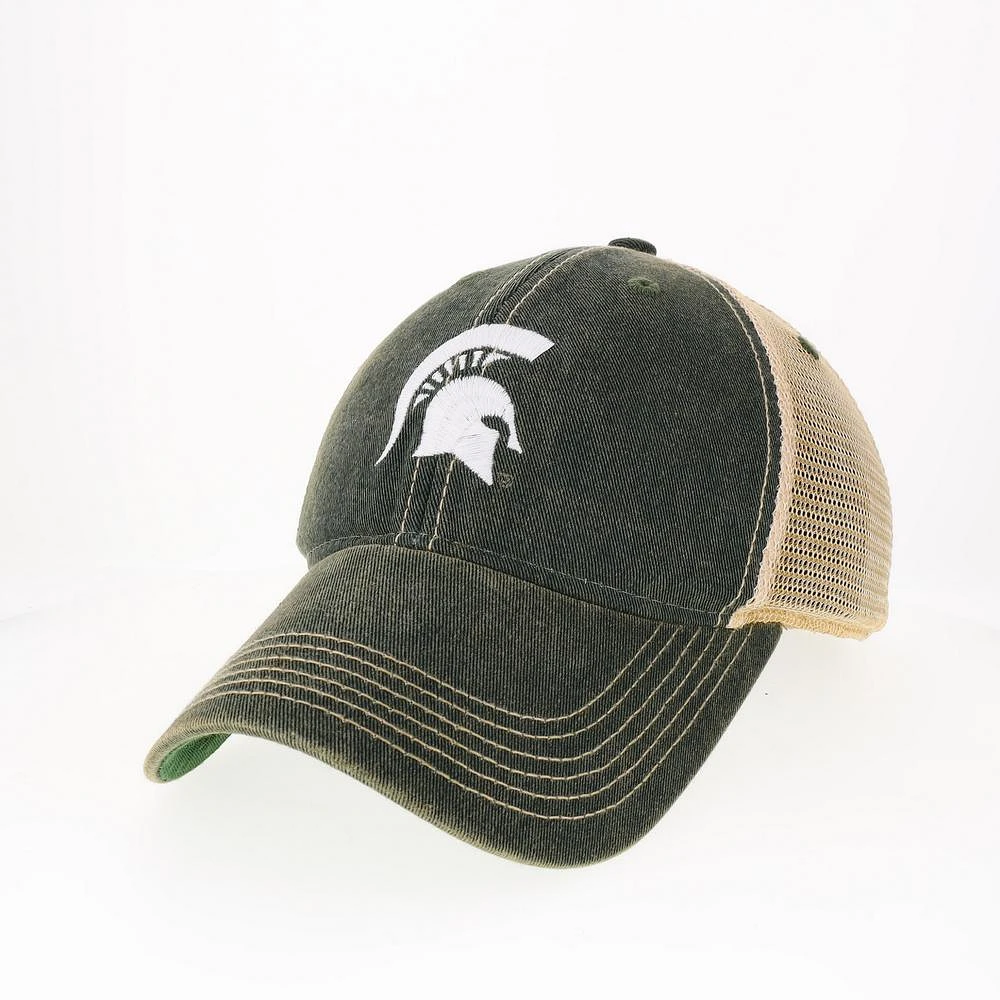 Michigan State Legacy Women's Spartan Helmet Logo Trucker Hat