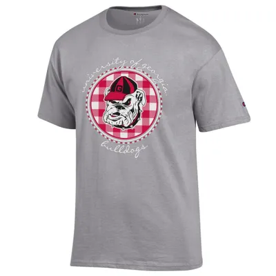 Dawgs | Georgia Champion Women's Script Gingham Tee Alumni Hall