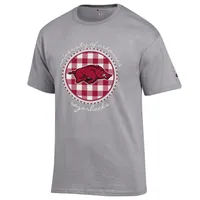 Razorbacks | Arkansas Champion Women's Script Gingham Tee Alumni Hall