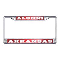  Arkansas Alumni License Plate Frame (Silver/Cardinal)