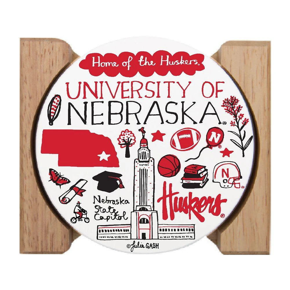 Nebraska Julia Gash Drink Coasters (4 Pack)