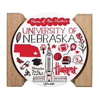 Nebraska Julia Gash Drink Coasters (4 Pack)