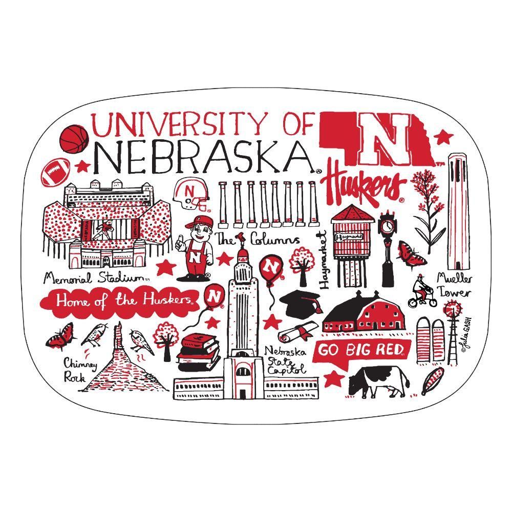  Huskers | Nebraska Julia Gash 14 Inch Serving Platter | Alumni Hall