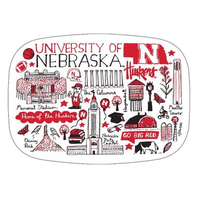  Huskers | Nebraska Julia Gash 14 Inch Serving Platter | Alumni Hall