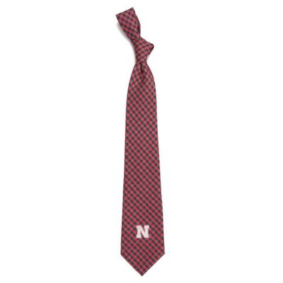 Nebraska Eagles Wings Gingham Tie