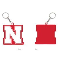 Nebraska Rubber Keychain