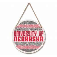  Huskers | Nebraska 12 Inch Epicenter Circle Wall Hanging Sign | Alumni Hall