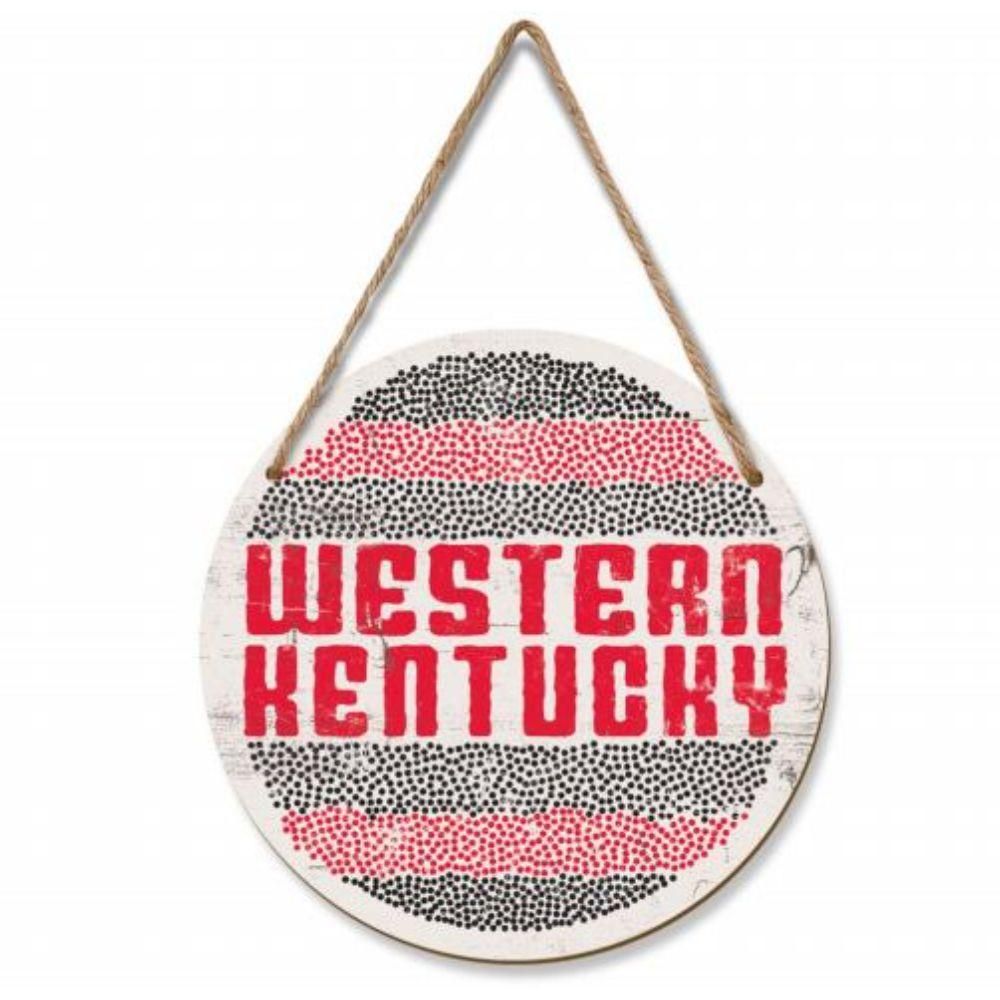  Wku | Western Kentucky 12 Inch Epicenter Circle Wall Hanging Sign | Alumni Hall