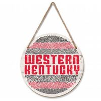  Wku | Western Kentucky 12 Inch Epicenter Circle Wall Hanging Sign | Alumni Hall