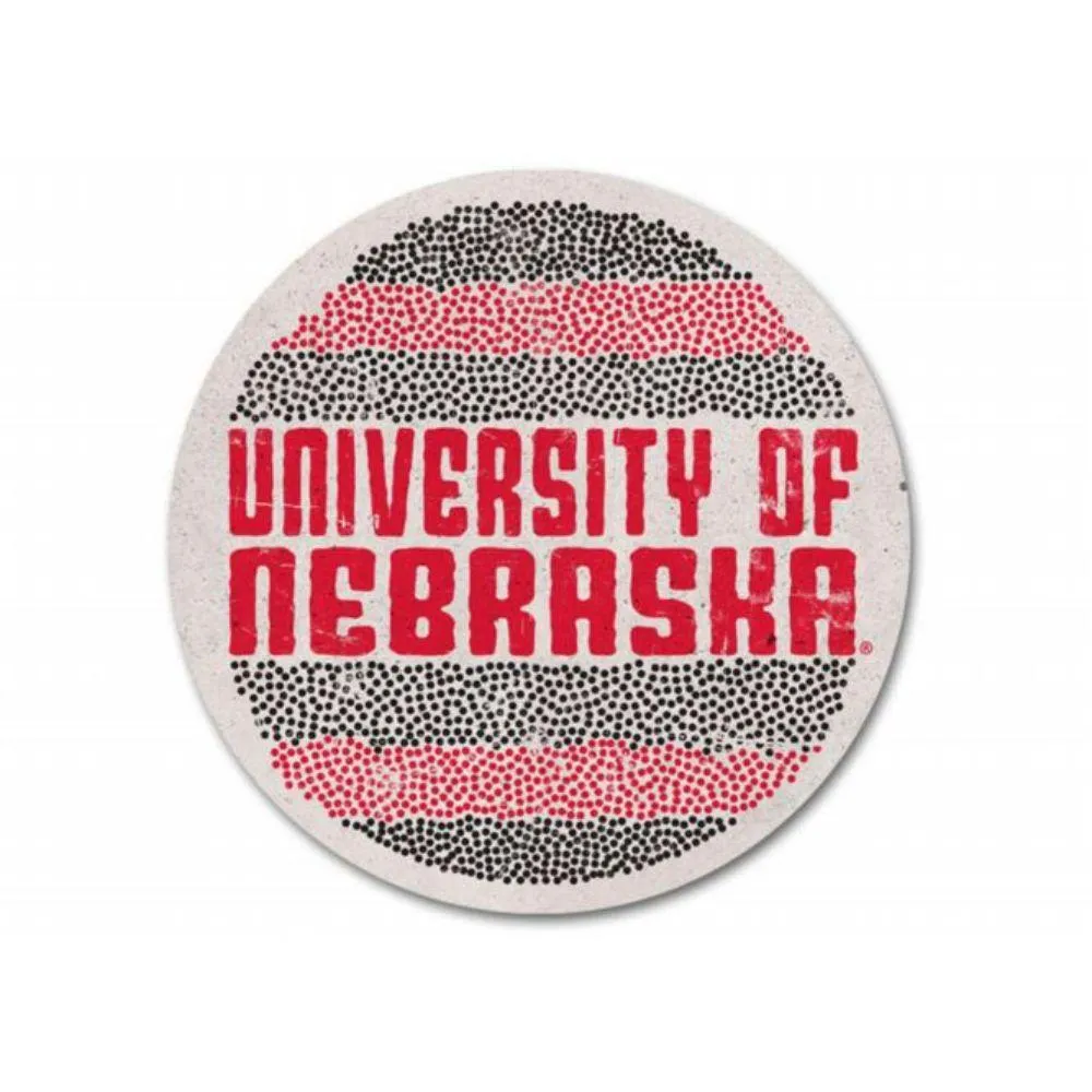  Huskers | Nebraska Epicenter Circle Coaster | Alumni Hall