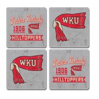  Wku | Western Kentucky Midnight Fly 4- Pack Coasters | Alumni Hall