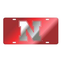  Huskers | Nebraska N Logo Mirror License Plate | Alumni Hall