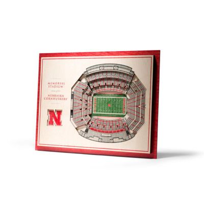  Huskers | Nebraska 5 Layer Stadium Wall Art | Alumni Hall