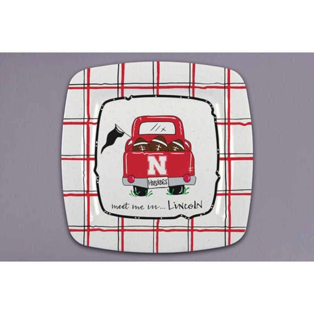  Huskers | Nebraska Magnolia Lane Melamine Truck Plate | Alumni Hall