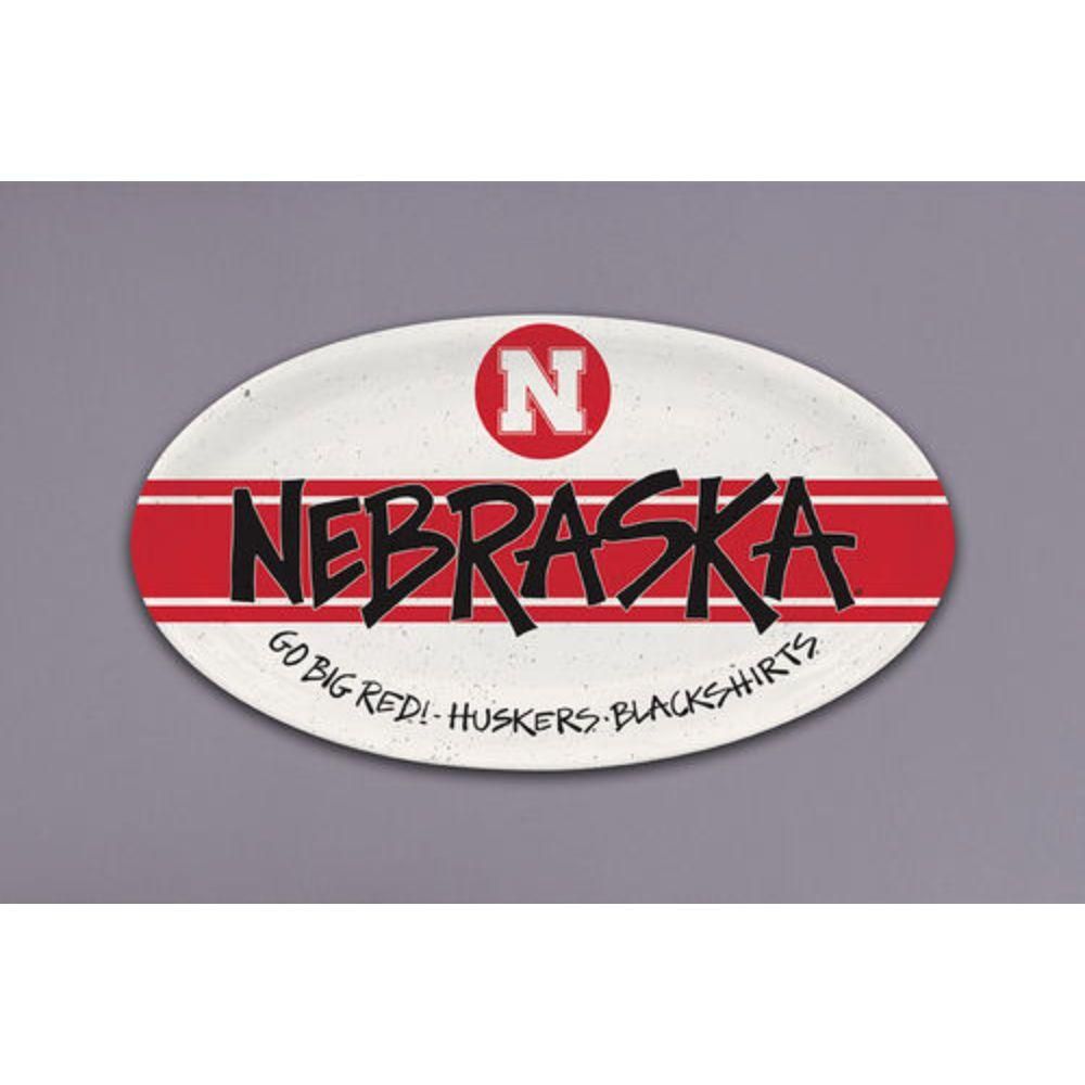  Huskers | Nebraska Magnolia Lane Oval Platter | Alumni Hall