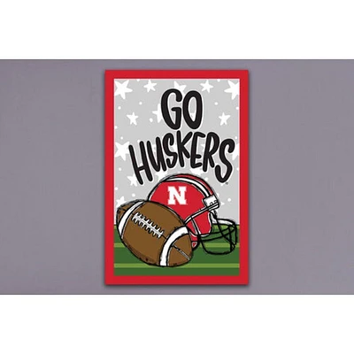 Nebraska Magnolia Lane Go Huskers Football Garden Flag