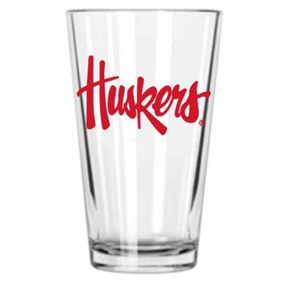  Huskers | Nebraska 16 Oz Pint Glass | Alumni Hall