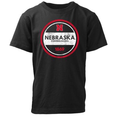 Huskers | Nebraska Youth Circle Short Sleeve Tee Alumni Hall