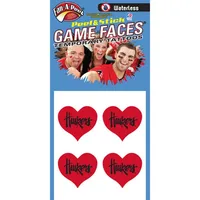 Nebraska Heart Waterless Face Tattoos