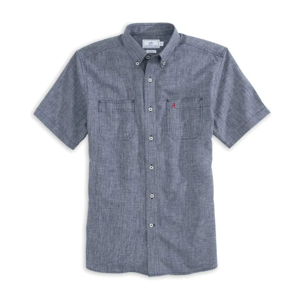 Bama | Alabama Southern Tide Dock Chambray Shirt Alumni Hall