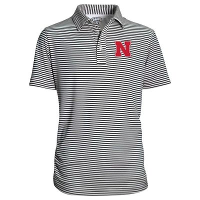 Huskers | Nebraska Garb Youth Stripe Polo Alumni Hall