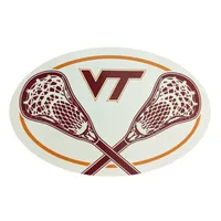  Vt | Virginia Tech Lacrosse Oval Magnet | Alumni Hall