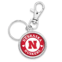  Huskers | Nebraska Stuck On You Circle Keychain | Alumni Hall